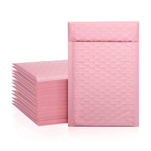 Bubble Mailers Verpackungstaschen, 10 Stück Schaumstoff-Kissenumschläge for Versenden von Geschenken(Pink,13 * 15cm) von BFVAKBKYT