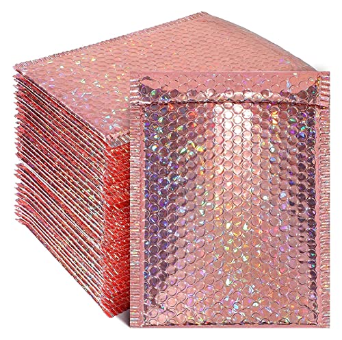 Bubble Mailers Verpackungstaschen, 50 Stück/Verpackung Versand Luftpolsterumschläge Kunststoffkissen(Pink,18 * 23cm) von BFVAKBKYT