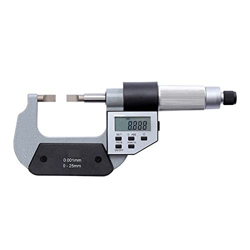 Digitale Blattmikrometer, Typ A 0,75 mm Typ B 0,4 mm Dicke, Messbereich 0-175 mm, Metrik und Zoll, Auflösung 0,001 mm - Mess- und Layoutwerkzeuge(50-75mm A) von BGAZA