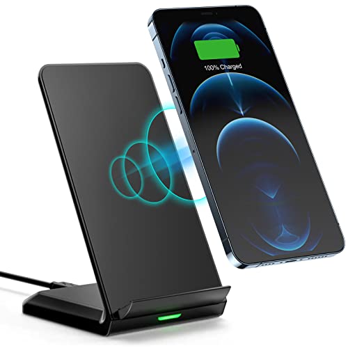 BHHB Fast Wireless Charger Kabelloses ladegerät Compatible for iPhone 15 14 13 12 Pro 12 11 XS Max XR X 8 Plus, Samsung Galaxy S23 S22 S21 S10 Handy Qi Induktive Ladestation von BHHB