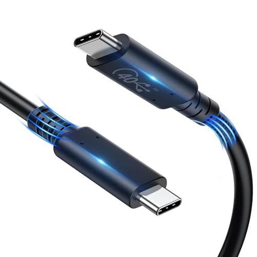 BHHB Thunderbolt 4 Kabel 150cm, USB C auf USB C, Unterstützt 100W Superschnelles Laden und Rapide Datenübertragung, für MacBook Pro, MacBook 2016, iPad Pro 2020, Google Pixel, Nexus 6P, usw. von BHHB
