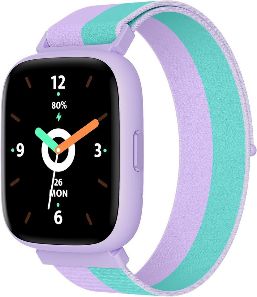 BIGGERFIVE Fur Kinder mit/ohne App, Fitness Tracker 5 Puzzlespiele Smartwatch (1.8 Zoll, Android / iOS), Mit Schrittzähler, 24/7 Puls, IP68 Wasserdicht, Schlafmonitor, Wecker von BIGGERFIVE