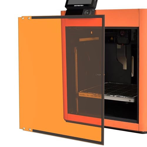 BIQU Panda Door für Bambu-Lab X1C X1E P1S P1P 3D-Drucker, Bruchsichere Fronttür für Bambulab X1 P1 Series Drucker, Sunburst Orange von BIGTREETECH