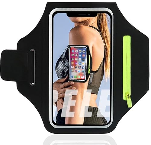 Sportarmband Handy für Google Pixel 8 7 6 Pro 5 4 3 2 3A XL 4A 8A 7A 6A 5A 5G 4G,Handyhalterung Joggen Mit Kopfhörer Tasche Running Armband für Nothing Phone (1) (2) Handytasche Black von BIIULHCI