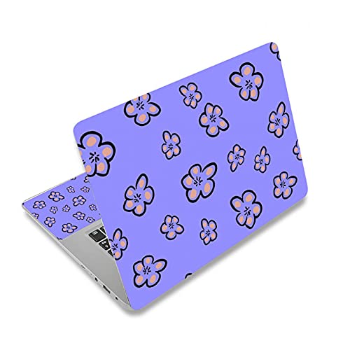 BIJIHUA Folie Sticker Skin Blume Vinyl Notebook Skin 13,3" 14" 15" 15,6" Wasserdicht Laptop Surface Cover Abnehmbare Aufkleber für Lenovo/Dell/Asus von BIJIHUA