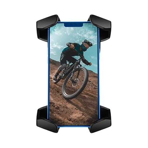 BIKE BROZ Fahrrad Handyhalterung für Smartphone | Handyhalter für E-Bike, Mountainbike, Rennrad usw. | Fahrrad Zubehör für jeden Lenker| Geeignet für Phones mit 3,5" bis 6,5" Breite von BIKE BROZ