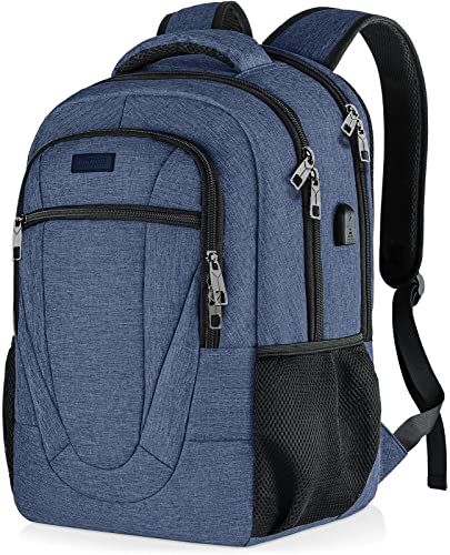 BIKROD Rucksack Herren und Damen, Schulrucksack Jungen Mädchen Teenager, Wasserdicht Rucksack | 15.6 Zoll Laptoptasche mit USB Ladeanschluss | Arbeit Reisen Wandern Backpack mit Anti Diebstahl Tasche von BIKROD