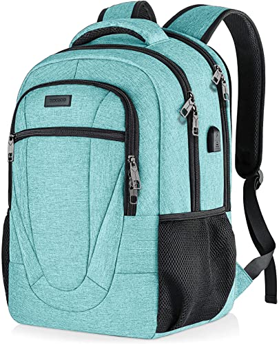 BIKROD Rucksack Herren und Damen, Schulrucksack Jungen Mädchen Teenager, Wasserdicht Rucksack | 17.3 Zoll Laptoptasche mit USB Ladeanschluss | Arbeit Reisen Wandern Backpack mit Anti Diebstahl Tasche von BIKROD