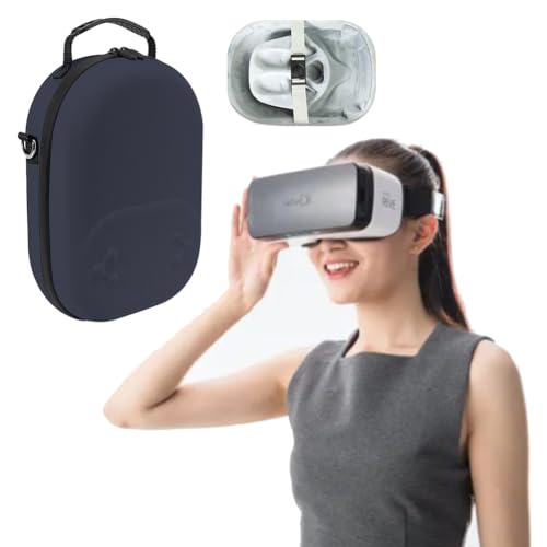 BIOSA EVA Tragetasche for Meta/Quest 3S VR Headset Reisen Lagerung Tragetasche Aufbewahrungstasche mit Netztasche Hartschalen Tragekoffer for Quest 3S VR Gläser Zubehör von BIOSA