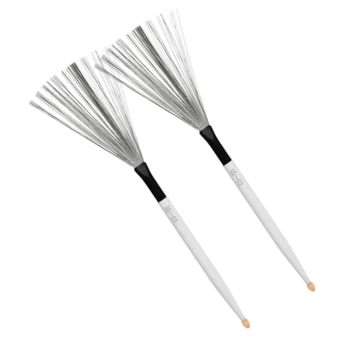 BIUDECO Zuverlässige Drum Brushes Aus Stahl Für Jazz Drums Hochwertige Trommelbürsten Aus Ahornholz Ideal Für Schlagzeugzubehör von BIUDECO