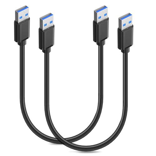 BIVOFU 2 PCS Hochgeschwindigkeits-USB 3.0 Kabel, 0,5m USB A auf USB A Kabel für Schnelle 5Gbps Datenübertragung - Kompatibel mit Drucker, Laptop, Festplatten, Kameras von BIVOFU