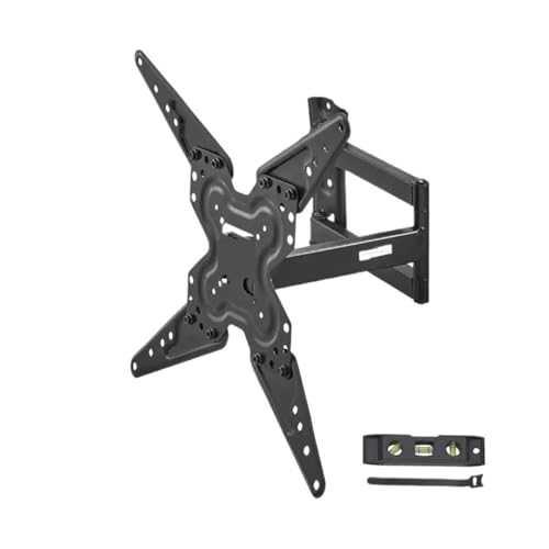 BKUANE Vollbewegliche TV-Halterung, passend für die meisten 66-139,7 cm (26-55 Zoll) großen Fernseher, schwenkbar, neigbar, horizontale Anpassung, TV-Wandhalterung, Gelenkarme von BKUANE