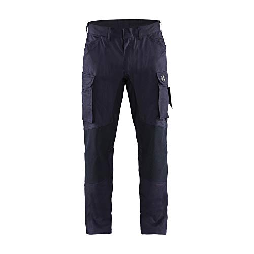 Blaklader 148615128900C56 Flammschutz Inhärente Arbeitshose mit Stretch, Marineblau, Größe C56 von BLÅKLÄDER