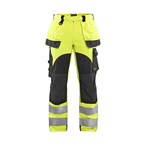 Blaklader 158915123389C46 Multinorm Inhärent Arbeitshose, High Vis Gelb/Marineblau, Größe C46 von BLÅKLÄDER