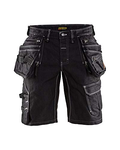 Blaklader 19921141 Handwerker-Shorts aus Stretch Cordura Denim, schwarz, Größe: C50 von BLÅKLÄDER