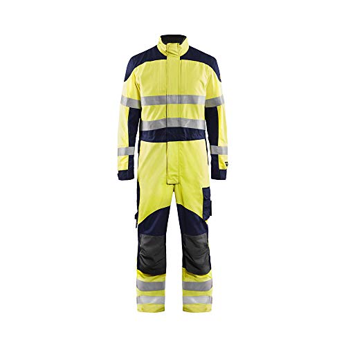 Blaklader 608915123389C58 Inhärent Multinorm Overall, High Vis Gelb/Marineblau, Größe C58 von BLÅKLÄDER