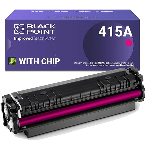 BLACK POINT [Mit Chip Toner Kompatibel zu W2033A (HP 415A) - Rot - für HP Color Laserjet Pro: M454dn, M454dw, MFP M479dw, MFP M479fdn, MFP M479fdw, MFP M479fnw von BLACK POINT