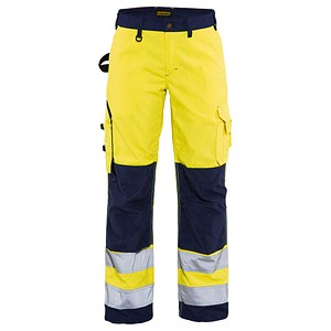 BLAKLÄDER® Damen Warnschutzhose 7155 gelb, marine Größe 25 von BLAKLÄDER®