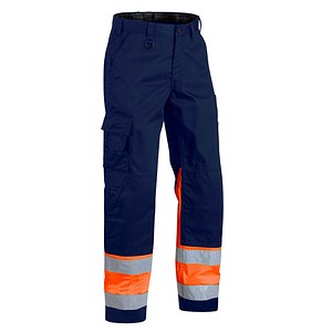 BLAKLÄDER® unisex Warnschutzhose 1564 marine, orange Größe 46 von BLAKLÄDER®