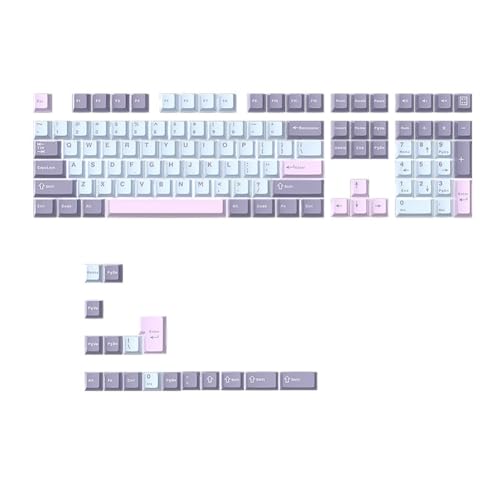 BLASHRD 125 Tasten PBT Double Shot Tastenkappen Set Tastenkappen Cherry Height für MX Mechanische Gaming-Tastatur Ersatzteile Zubehör Typ-B von BLASHRD