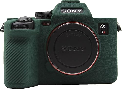 BMAOLLONGB A7R V Kameratasche, mattierend, dünn, leicht, Silikon, Kamera-Haut, Gummi-Schutzhülle für Sony, Alpha, A7R V, Grün BMAOLLONGB A7R V Kameratasche, mattierend, dünn, leicht, Silikon, Kamera-Haut, Gummi-Schutzhülle für Sony, Alpha, A7R V, Grün von BMAOLLONGB
