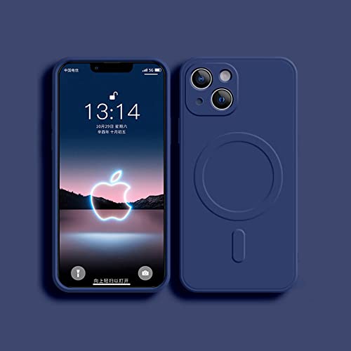 BMLLQSS CNM1218 Silikon-Schutzhülle für iPhone 11, 12, 13 Pro Max, 13 Mini, X, XS, Max, XR, kabelloses Ladegerät, weiche TPU-Hülle, Königsblau 3, für iPhone 11pro max, CNM1218 von BMLLQSS