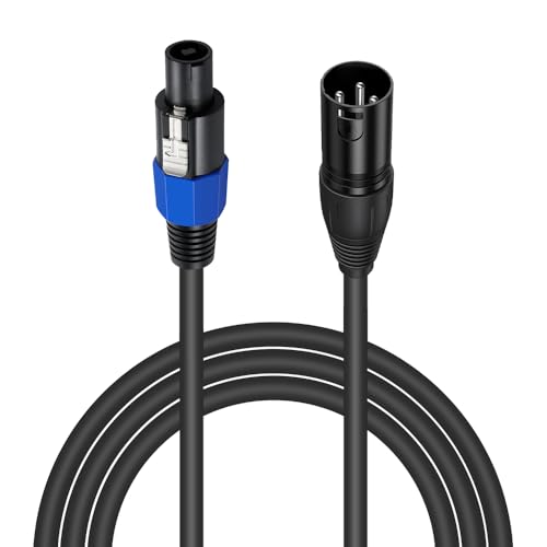 BNGXR Speakon zu XLR Kabel Audio Jack,Speakon auf XLR 3-polige Buchse,Speakon Lautsprecherkabel,Audio-Verlängerungskabel,Lautsprecher Stecker,für DJ/PA Heavy Duty Audio,Audio-Verstärker(1.8m) von BNGXR