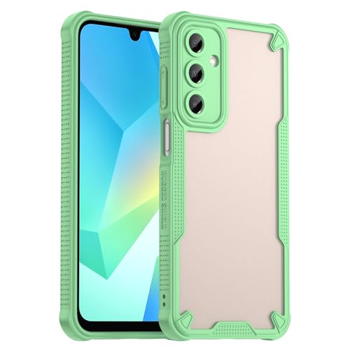 BOKYAS Hülle für Samsung Galaxy A16 5G/4G Stoßfest Schutzhülle Case mit Transluzente Matt PC Rückseite Kratzfest Handyhülle kompatibel mit Galaxy A16 5G / A16 4G - Grün von BOKYAS