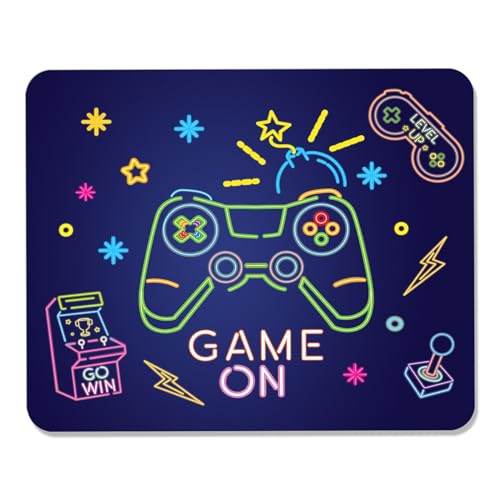 BOLELAW Mauspads 260 x 210 mm Gaming Mousepad mit Strapazierfähiger Naht und Rutschfester Gummibasis für Büro, Arbeit, Gaming, Studium, Laptop, Computer, Spielstart von BOLELAW