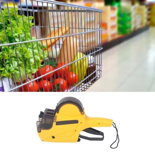 BONKZEBU Line Price Gun, klare und Glatte Preisauszeichnungspistole, Glatte Scrolling Tagging Gun, für Supermarkt Einzelhandel Shop Lebensmittelgeschäft von BONKZEBU