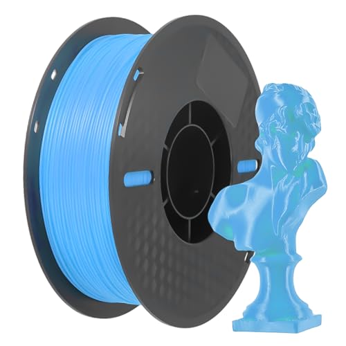 BORDSTRACT 3D-Drucker-Filament, 1,75 mm, 1 kg PLA Neat Line, Maßgenauigkeit ±0,05 mm, himmelblaues Druckverbrauchsmaterial für gängige 1,75-mm-3D-Drucker von BORDSTRACT