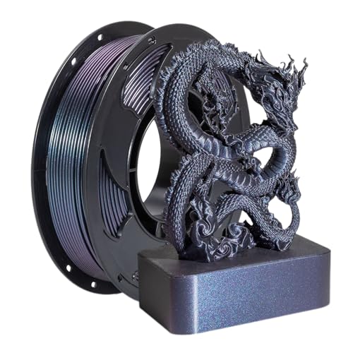 BORDSTRACT 3D-Druckerfilamente, 1,75 mm Magic Color Bubble – keine sauberen PLA-Linien, Magic Dusk Black-Druckfilamente, geeignet für gängige 3D-Drucker von BORDSTRACT