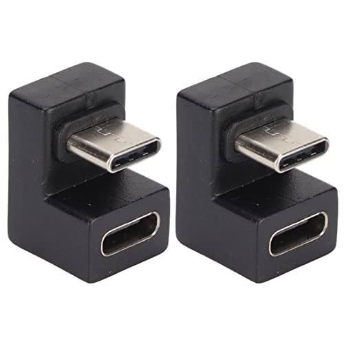 USB C Konverter, 2PCS USB C 180 Grad Adapter zum Aufladen von Datenübertragungs Konverter Extender für die meisten USB C Geräte von BORDSTRACT