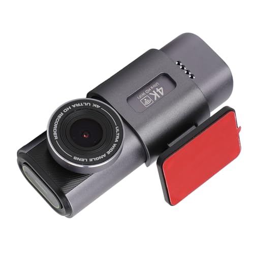 BOROCO Vorne Hinten Dashcam G-Sensor Parkmodus Loop-Aufnahme Vorne 4K Hinten 1080P HD WiFi Fahrrekorder mit APP-Steuerung für Auto von BOROCO