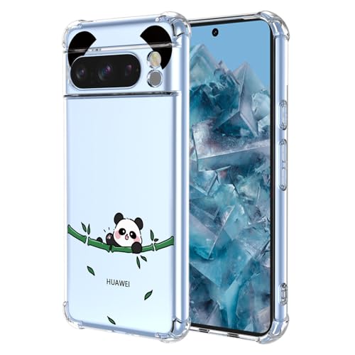 BORYA Hülle für Google Pixel 8 Pro, Stoßfest Weiches Transparent Silikon TPU Bumper Handyhülle Ultra Dünn Seidig Hochwertiges Elegant Schutzhülle, E3463 von BORYA