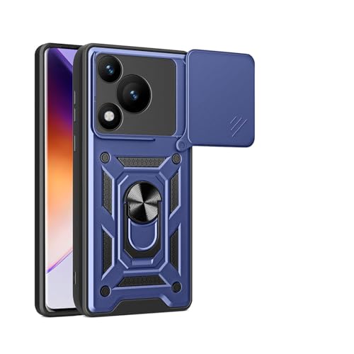 BORYA Hülle für Honor 400 Lite 5G, Stoßfest PC + TPU Handyhülle, Prämie Silikon Kratzfest Militärqualität Schutzhülle mit Magnetisches Ring Ständer Und Kamera Cover. Blau BORYA Hülle für Honor 400 Lite 5G, Stoßfest PC + TPU Handyhülle, Prämie Silikon Kratzfest Militärqualität Schutzhülle mit Magnetisches Ring Ständer Und Kamera Cover. Blau von BORYA