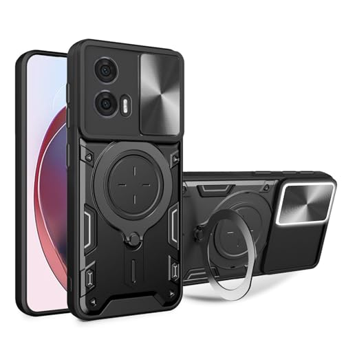 BORYA Hülle für Motorola Moto G35, Ultra Dünn Militärqualität Stoßfest Schutzhülle, PC+TPU Silikon Handyhülle mit Magnetisches Metall Ring Ständer Und Kamera Cover. Schwarz BORYA Hülle für Motorola Moto G35, Ultra Dünn Militärqualität Stoßfest Schutzhülle, PC+TPU Silikon Handyhülle mit Magnetisches Metall Ring Ständer Und Kamera Cover. Schwarz von BORYA