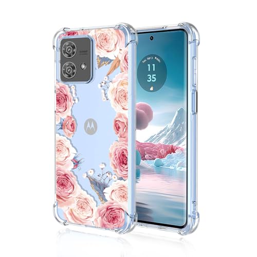 BORYA Hülle für Motorola Moto G84 5G, Stoßfest Weiches Transparent Silikon TPU Bumper Handyhülle Ultra Dünn Seidig Hochwertiges Elegant Schutzhülle, A52 von BORYA