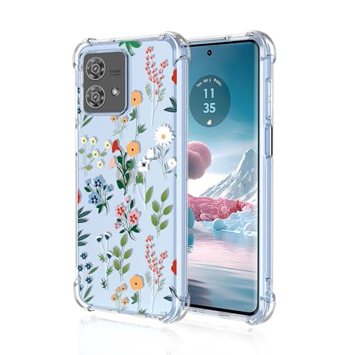 BORYA Hülle für Motorola Moto G84 5G, Stoßfest Weiches Transparent Silikon TPU Bumper Handyhülle Ultra Dünn Seidig Hochwertiges Elegant Schutzhülle, A95 von BORYA