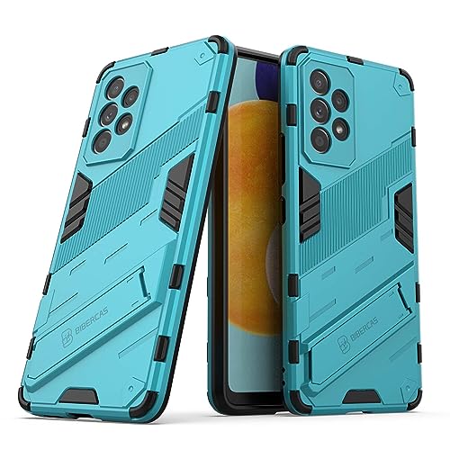 BORYA Hülle für Samsung Galaxy A53 5G, Schlank Militärqualität Stoßfest Heavy Duty Handyhülle, Hochwertiges PC+TPU Schutzhülle mit Ständer, Kratzfest Case, Blau von BORYA