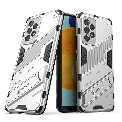 BORYA Hülle für Samsung Galaxy A53 5G, Schlank Militärqualität Stoßfest Heavy Duty Handyhülle, Hochwertiges PC+TPU Schutzhülle mit Ständer, Kratzfest Case, Weiss von BORYA