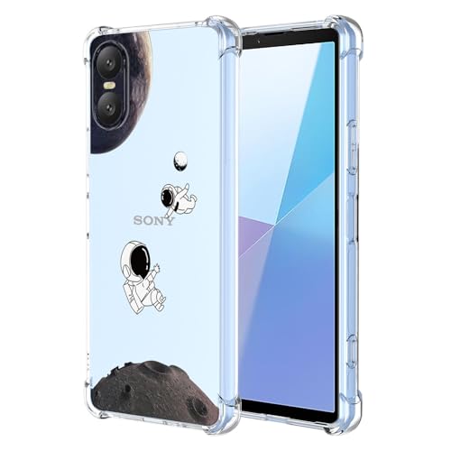 BORYA Hülle für Sony Xperia 10 VI, Stoßfest Weiches Transparent Silikon TPU Bumper Handyhülle Ultra Dünn Seidig Hochwertiges Elegant Schutzhülle, A20 von BORYA