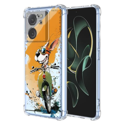 BORYA Hülle für Xiaomi 13T Pro/Xiaomi 13T, Stoßfest Weiches Transparent Silikon TPU Bumper Handyhülle Ultra Dünn Seidig Hochwertiges Elegant Schutzhülle, E2670 von BORYA