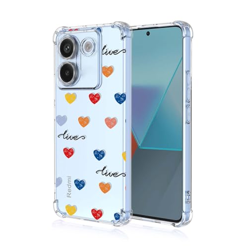 BORYA Hülle für Xiaomi Poco M7 Pro 5G, Stoßfest Weiches Transparent Silikon TPU Bumper Handyhülle Ultra Dünn Seidig Hochwertiges Elegant Schutzhülle, Liebe Herz BORYA Hülle für Xiaomi Poco M7 Pro 5G, Stoßfest Weiches Transparent Silikon TPU Bumper Handyhülle Ultra Dünn Seidig Hochwertiges Elegant Schutzhülle, Liebe Herz von BORYA
