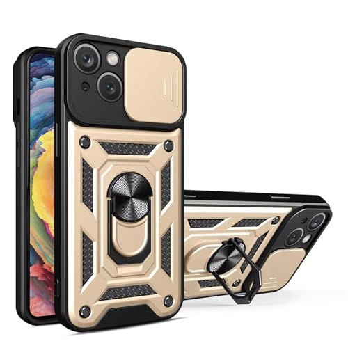 BORYA Hülle für Xiaomi Redmi Note 14S 4G, Stoßfest PC + TPU Handyhülle, Prämie Silikon Kratzfest Militärqualität Schutzhülle mit Magnetisches Ring Ständer Und Kamera Cover. Gold BORYA Hülle für Xiaomi Redmi Note 14S 4G, Stoßfest PC + TPU Handyhülle, Prämie Silikon Kratzfest Militärqualität Schutzhülle mit Magnetisches Ring Ständer Und Kamera Cover. Gold von BORYA