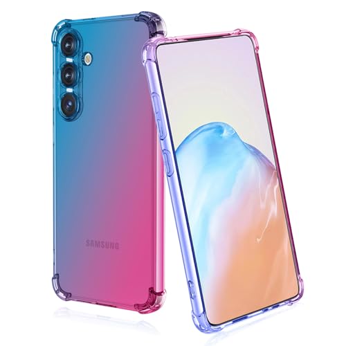 BORYA Silikon Hülle für Samsung Galaxy A16 5G/4G, Transparent Weiches Seidig Ultra Dünn TPU Stoßfest Kratzfest Handyhülle, Elegant Bunt Gradient Schutzhülle, Blau/Rosa BORYA Silikon Hülle für Samsung Galaxy A16 5G/4G, Transparent Weiches Seidig Ultra Dünn TPU Stoßfest Kratzfest Handyhülle, Elegant Bunt Gradient Schutzhülle, Blau/Rosa von BORYA