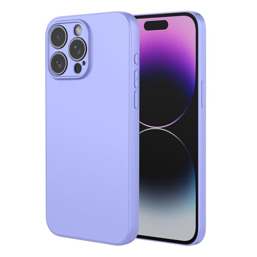 BORYA Silikon Hülle für Xiaomi Redmi A4, Ultra Dünn Seidig Weiches Berühren Stoßfest Handyhülle, Premium TPU Schutzhülle, Kratzfest Mikrofaserfutter Case Cover, Lila von BORYA