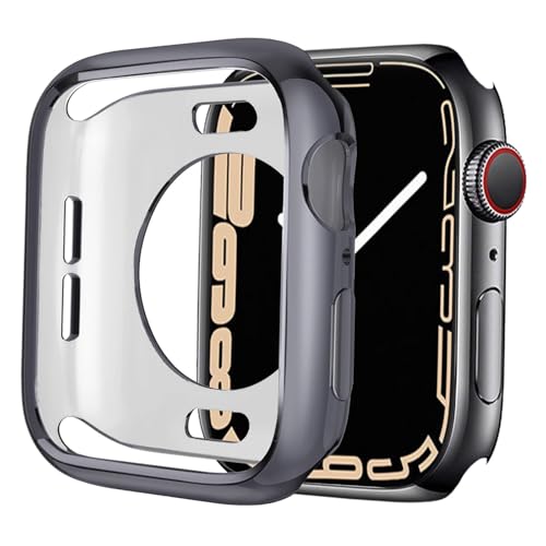 BOTOMALL Schutzhülle für Apple Watch, 45 mm, Serie 9, Serie 8, Serie 7, weich, flexibel, TPU, dünn, leicht, Schutzhülle für iWatch [keine Displayschutzfolie für die Vorderseite] von BOTOMALL