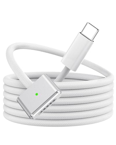 BOUTOP USB C auf Mag-Safe 3 Kabel 140W PD Schnellladen Typ C auf Mag Safe 3 Ladekabel Kompatibel mit MacBook Pro M1 2021/M2 2023(14”/16”),MacBook Air M2 (13''/15”), M3/M3 Pro/M3 Max 2024 (14”/16”) 2M von BOUTOP