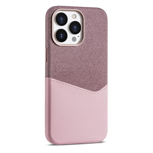 BOVROTIN Ultra dünne Hülle für iPhone 16 Pro Max/16Plus/16Pro/16, kabellose Ladecase Minimalist ische Art Rückentkarte Handy hülle, Rosa, 16 von BOVROTIN